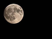 A shot of a Full Beaver Moon in the sky