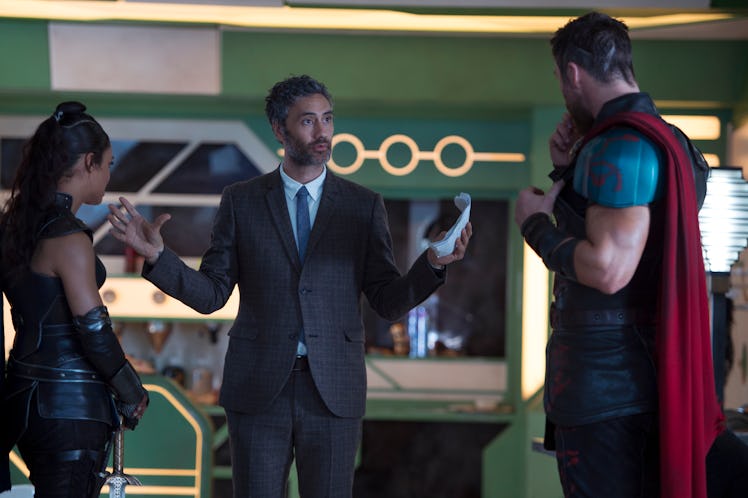 Taika Waititi dresses very well when he's working.