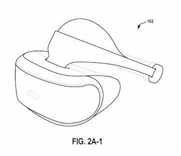 playstation vr headset patent wireless