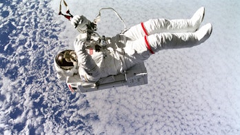 Astronaut Mark Lee in space.