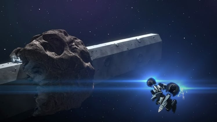 Sidonia itself is massive and built into what looks like an asteroid.
