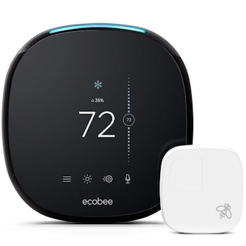 ecobee4 Smart Thermostat with Built-In Alexa, Room Sensor Included