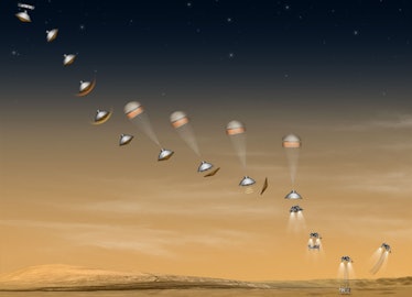 Mars entry descent landing