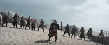 Enfys Nest and the Cloud-Rider gang appeared briefly in the 'Solo' trailer.