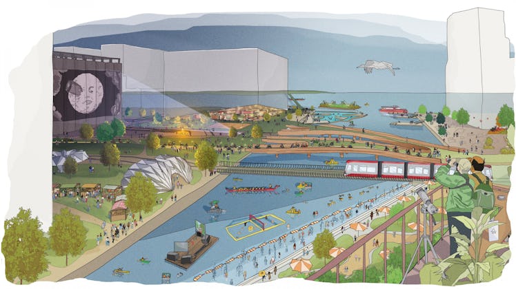 Sidewalk Labs' illustrated waterfront property