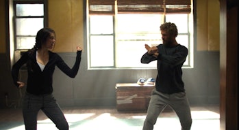 Jessica Henwick as Colleen Wing and Finn Jones as Danny Rand in 'Iron Fist