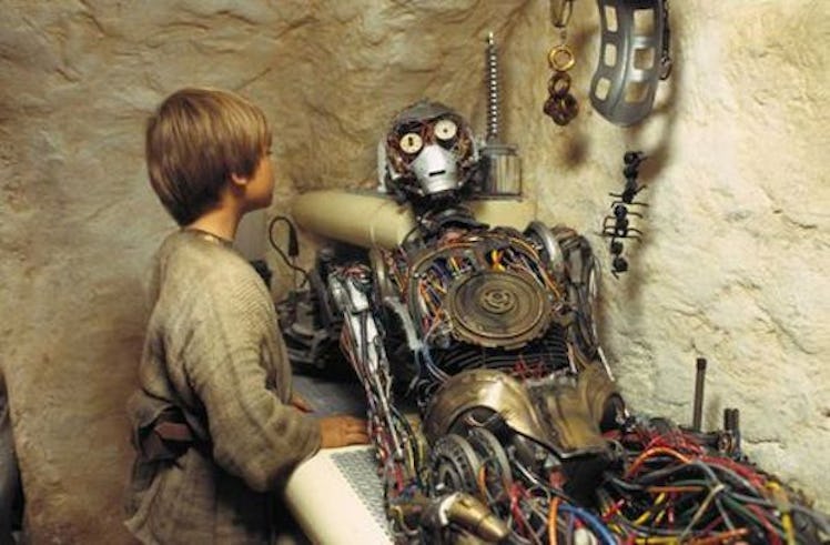 Jake Lloyd as Anakin Skywalker and C-3PO in 'Star Wars: Episode I - The Phantom Menace'