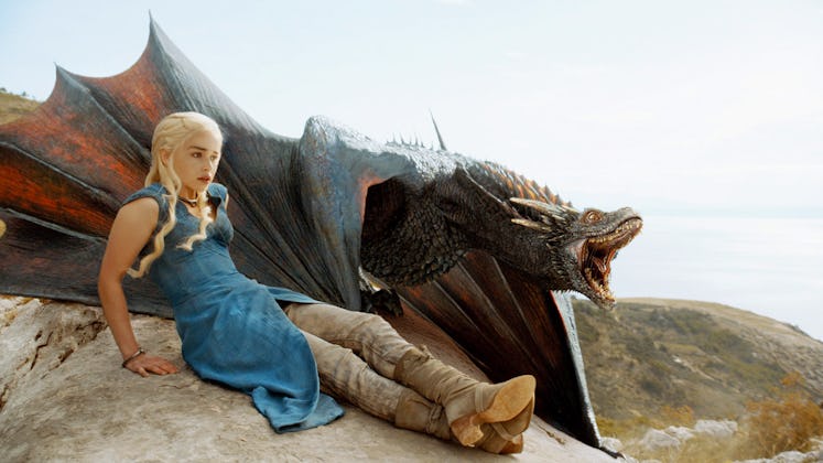 Emilia Clarke as Daenerys Targaryen and her dragon will be crucial in 'Game of Thrones' Season 7