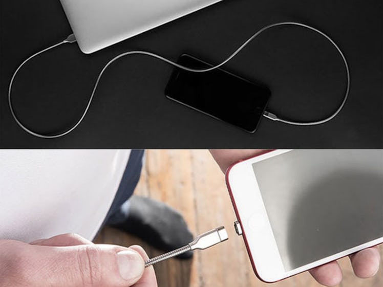 Collage of two high-quality chargers for a laptop and mobile phone