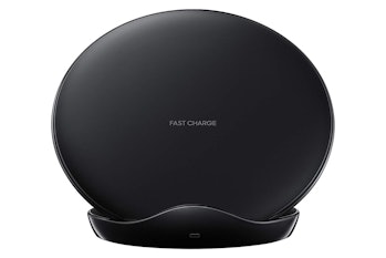 Samsung Qi Certified Fast Charge Wireless Charger Stand (2018 Edition) Universally Compatible with Q...