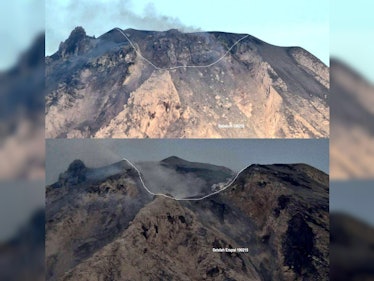 mount sinabung explosion february 2018