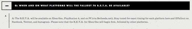 fallout 76 beta faq