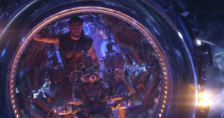 Early on in 'Infinity War', Thor joins up with the Guardians of the Galaxy.