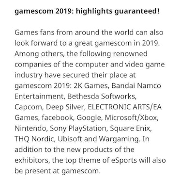 sony gamescom 2019