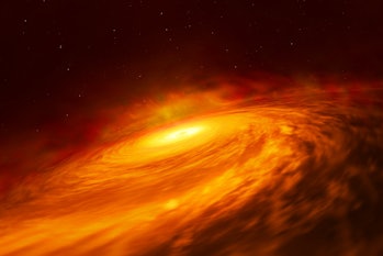 Artist’s impression of NGC 3147 black hole disc