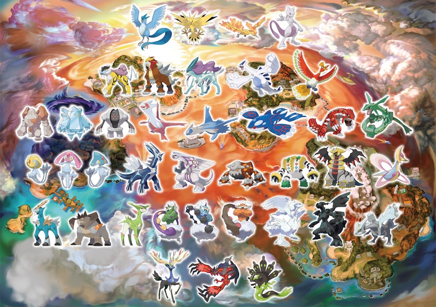 Ho-Oh & Lugia Art - Pokémon Ultra Sun and Ultra Moon Art Gallery