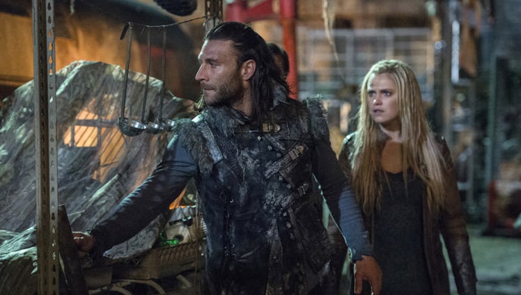 The 100 Season 4 with Zach McGowan and Eliza Taylor as Clarke Griffin 