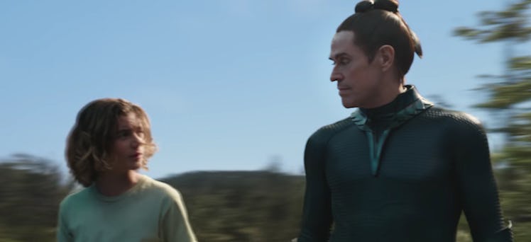 Young Aquaman training with Nuidis Vulko.