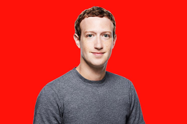 Mark Zuckerberg, Facebook CEO posing for the picture