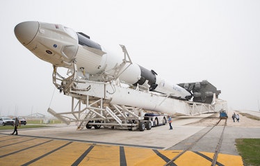 Crew Dragon capsule and Falcon 9 rocket
