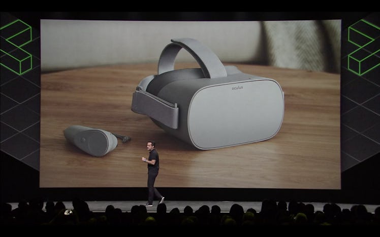 Barra unveils the Oculus Go.