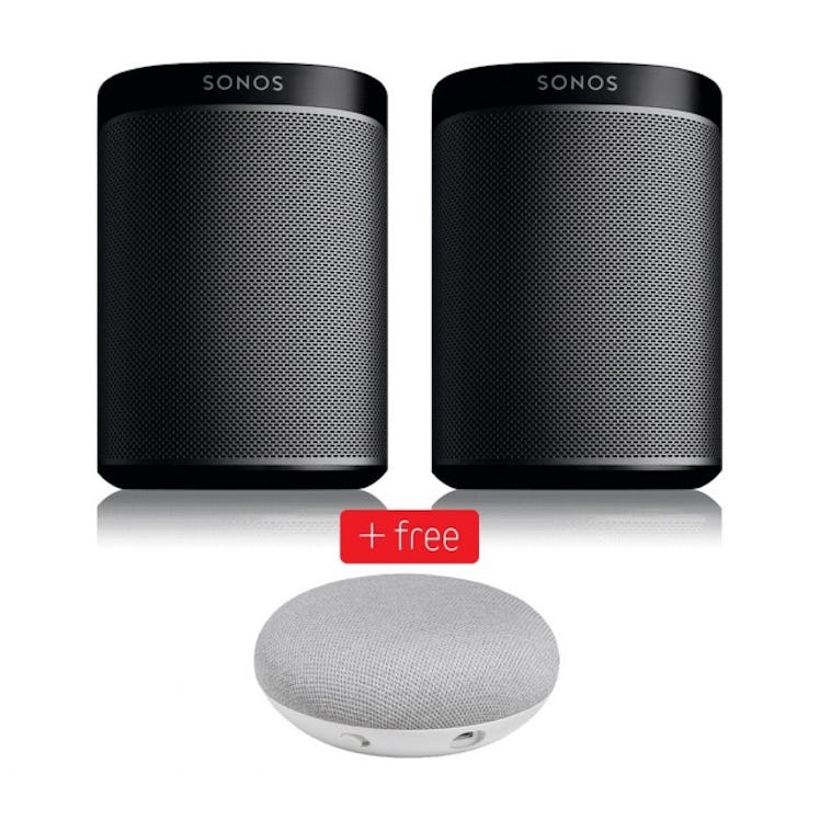 Sonos Play:1 Stereo Set + free Google Home Mini Smart speakers