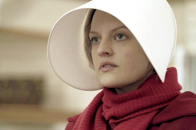 Elisabeth Moss as Offred or June in 'The HandmaidsTale' 