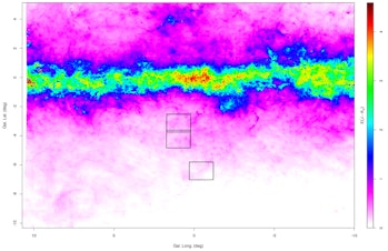 This is the infrared map constructed from the VISTA Variables in the Via Lactea (VVV) survey of the ...