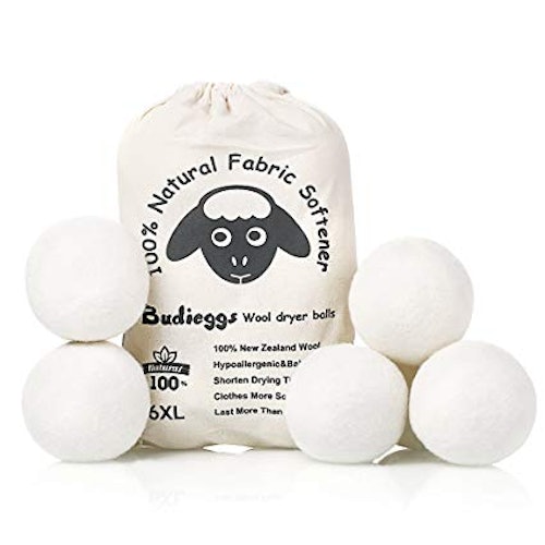 Budiegggs Wool Dryer Balls - 6 Pack