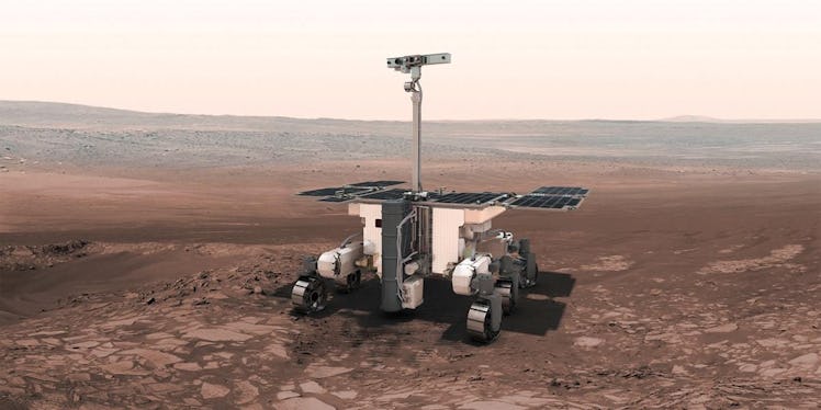 Artist conception of the ExoMars rover. 