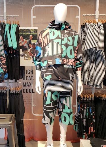 Nike hopes customers will want to scan QR codes with the Nike app that appear next to outfits like t...