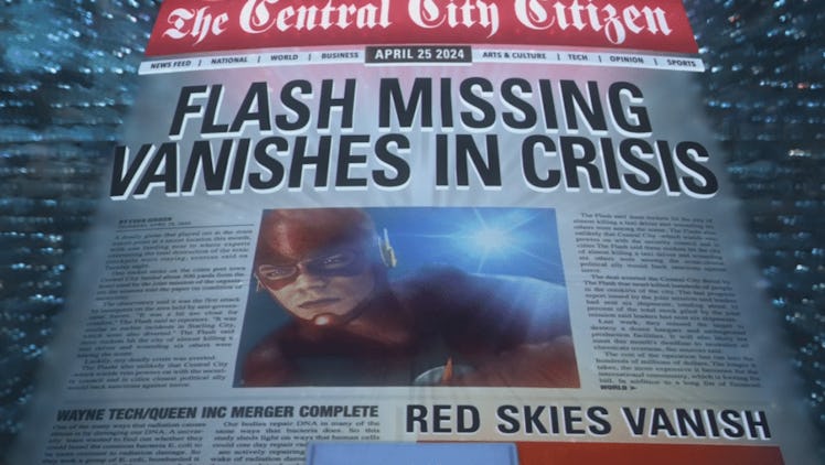 The Flash Crisis on Infinite Eaerths