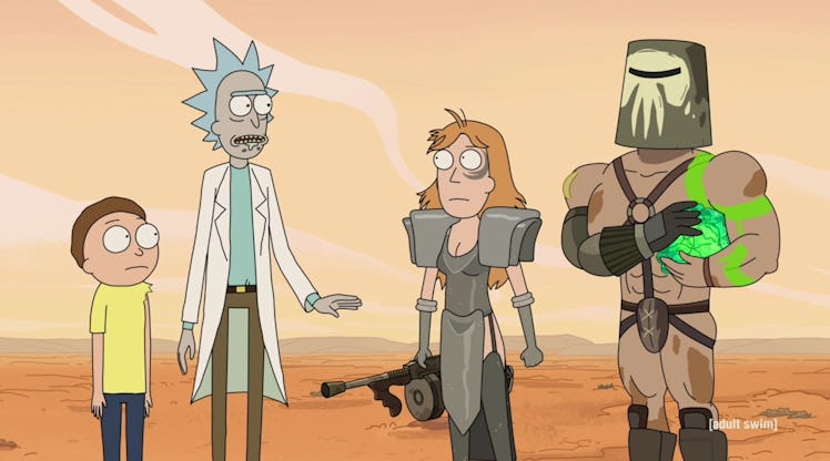 Rick, Morty, and Summer go to a 'Mad Max' universe.