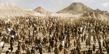 The Dothraki horde. Most -- all? -- would die in The Battler of Winterfell.