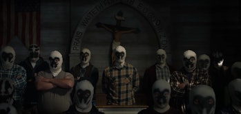 Multiple Rorschach vigilantes in HBO's 'Watchmen'