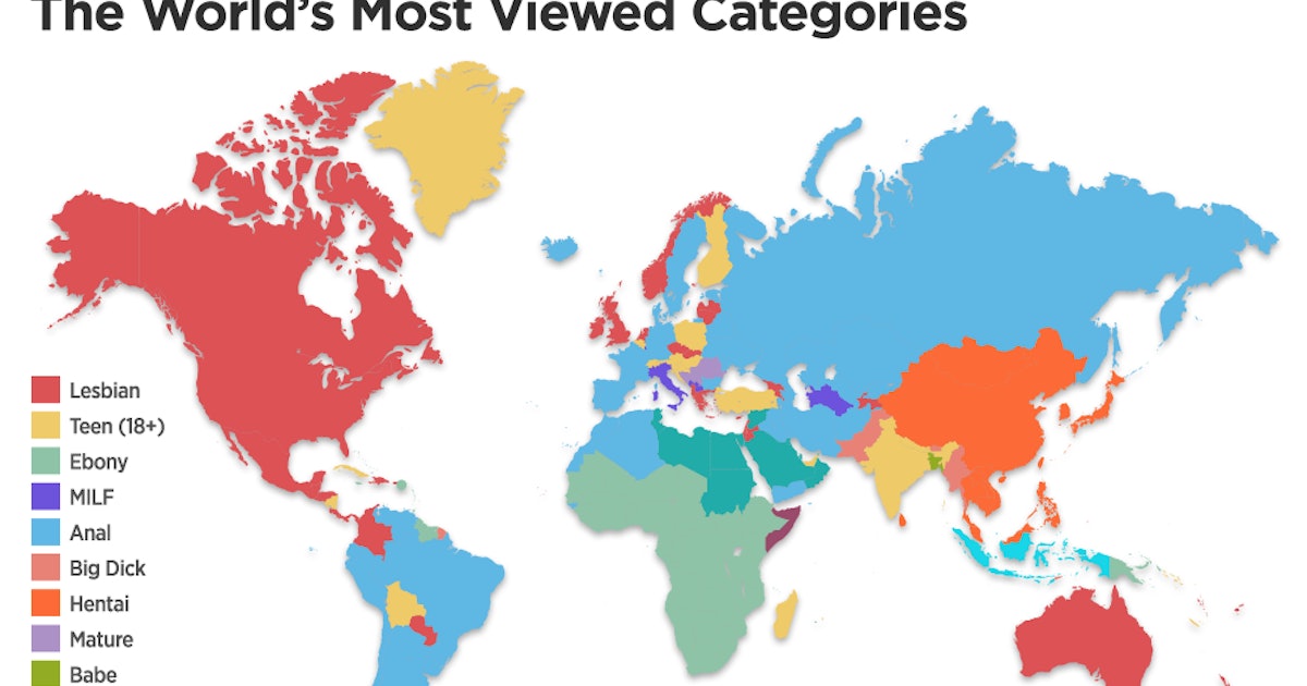 Pornhub Released a Detailed Map of the World's Porn Interests