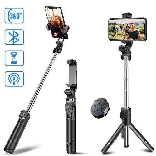 Selfie Stick Tripod, MZTDYTL Bluetooth Extendable Selfie Stick