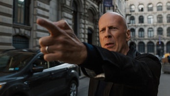 That's not the only gun Bruce Willis gets in the movie.