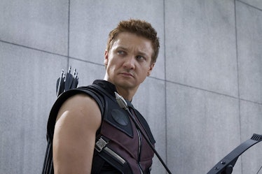 Jeremy Renner as Clint Barton, a.k.a. Hawkeye in 'The Avengers'
