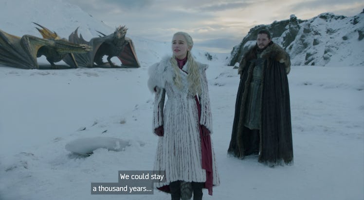 Emilia Clarke and Kit Harington in 'Game of Thrones' Season 8
