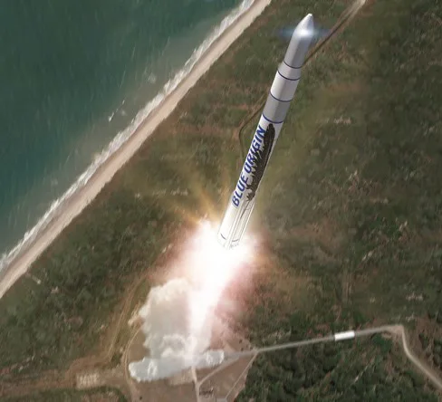 Jeff Bezos Shares Photos of Blue Origin's Florida Rocket Factory