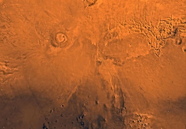 Arsia Mons Mars Volcano