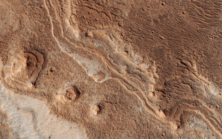 The eroded channels of Mars' Shalbatana Valles.