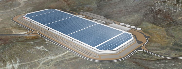 Tesla Gigafactory rendering