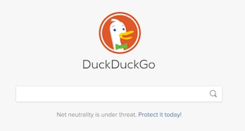 DuckDuckGo's search engine.