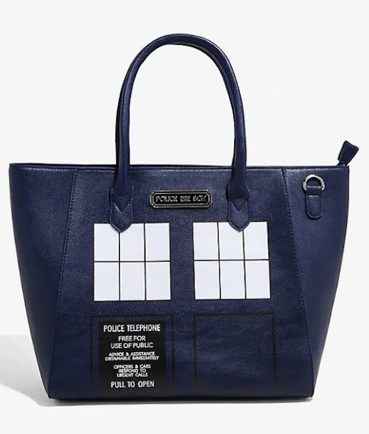 DOCTOR WHO TARDIS CROSSBODY TOTE BAG