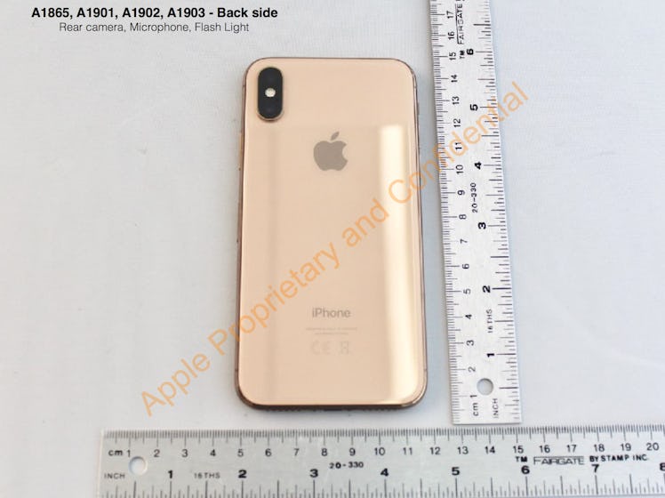 Apple's gold iPhone X.