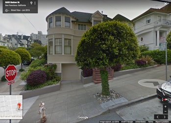 Google Street View Mrs Doubtfire house San Francisco map