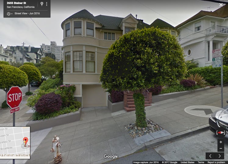 Google Street View Mrs Doubtfire house San Francisco map