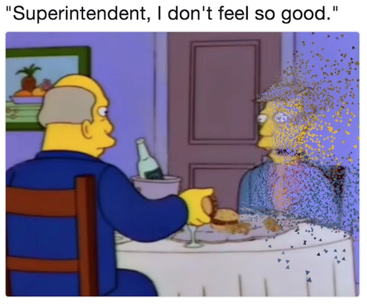 Thanos also took out half of 'The Simpsons' universe.